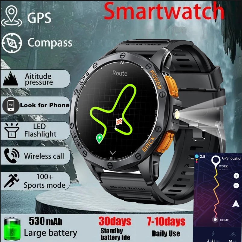 

Смарт-часы T-Rex 3 с GPS и фонариком Смарт-часы для плавания 10 атм Уличные умные часы для мужчин и женщин BT Call Health Monitor Bands