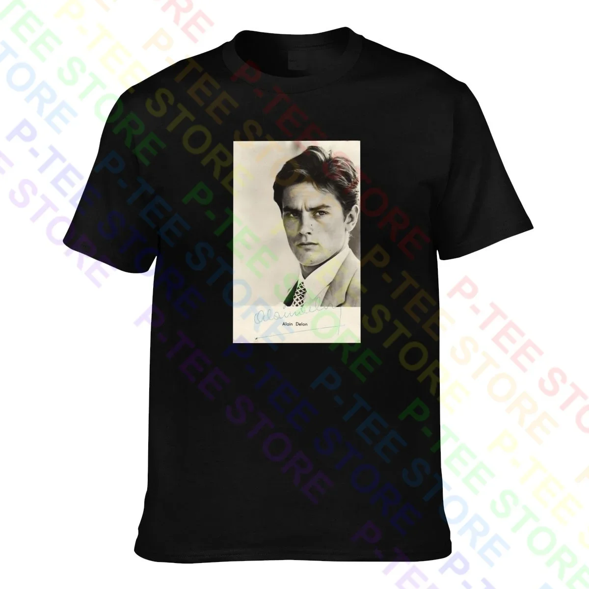 Alain Delon Francia France Mito Sexy T-shirt Tee Shirt Cool Design Hip Hop High Quality