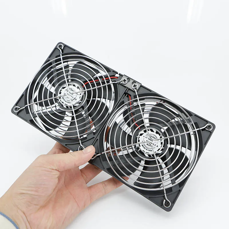 DC 12v 12025 120MM 12CM 대용량 공기 흐름 BTC 채굴기 워크스테이션 캐비닛 서버 케이스 냉각 시스템 팬