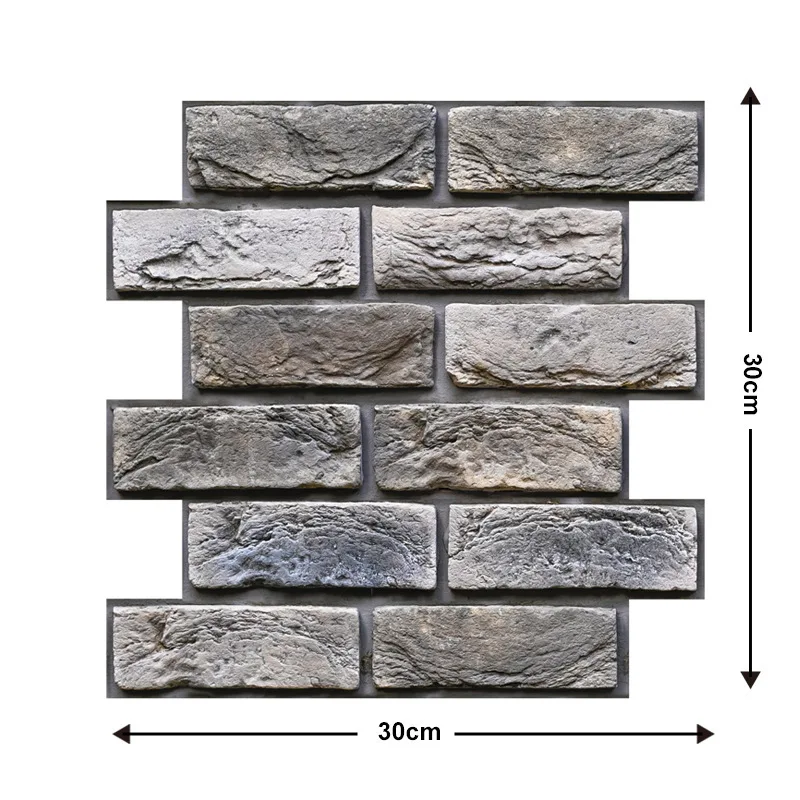 30 سنتيمتر x 30 سنتيمتر x12 بولي كلوريد الفينيل قشر وعصا البلاط ، نمط الطوب خمر للخزانة ، موقد ، مناطق عالية الاتصال ، القابلة للإزالة DIY للمأجرين