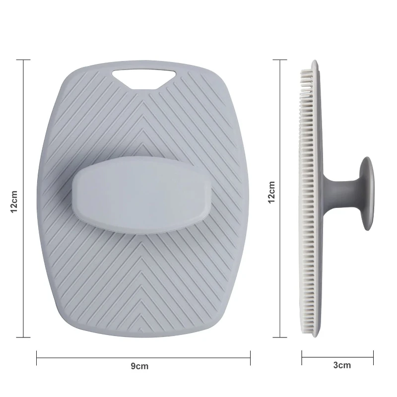 Brosse exfoliante en Silicone, nettoyant, poignée antidérapante, épurateur corporel, outils de nettoyage, brosse noire de bain, Massage de la peau, accessoires de salle de bains