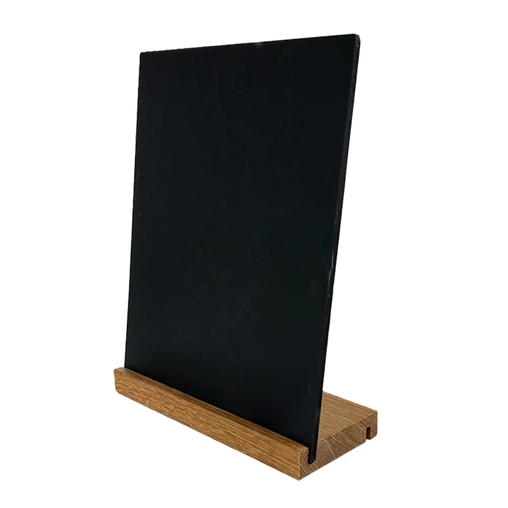 

Tabletop Wooden Chalkboard Sign Mini Blackboard Reusable Display Board Small Menu Chalk Message Board for First Day Party