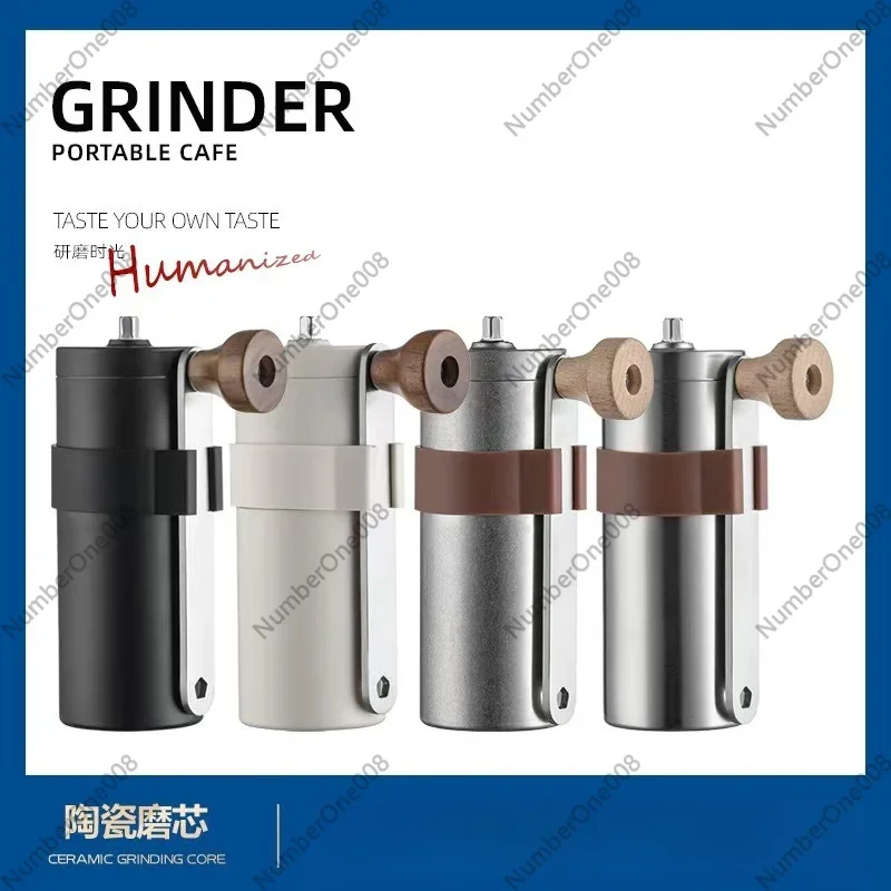 304 Stainless Steel Manual Coffee Grinder Portable Hand Crank Coffee Bean Mill Home Espresso Grinding Tool