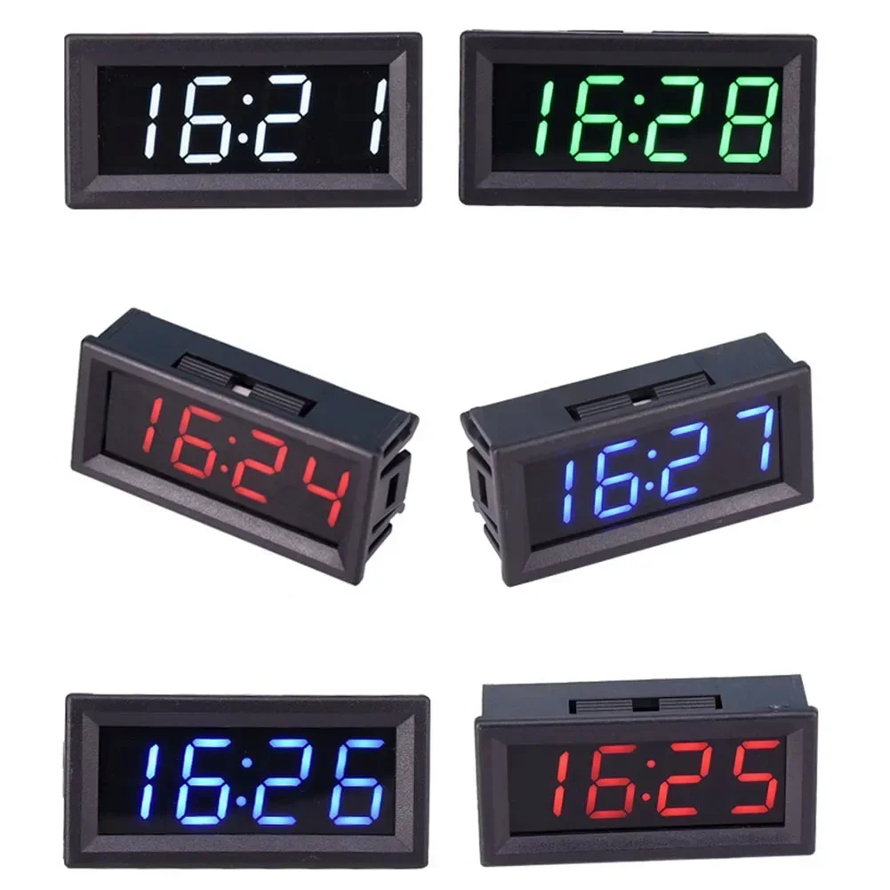 Automotive LED Work Light  High Quality LED DIY Vehicle Electronic Clock KIT  Car Motorcycle Timer LED Digital Display Hot Sale