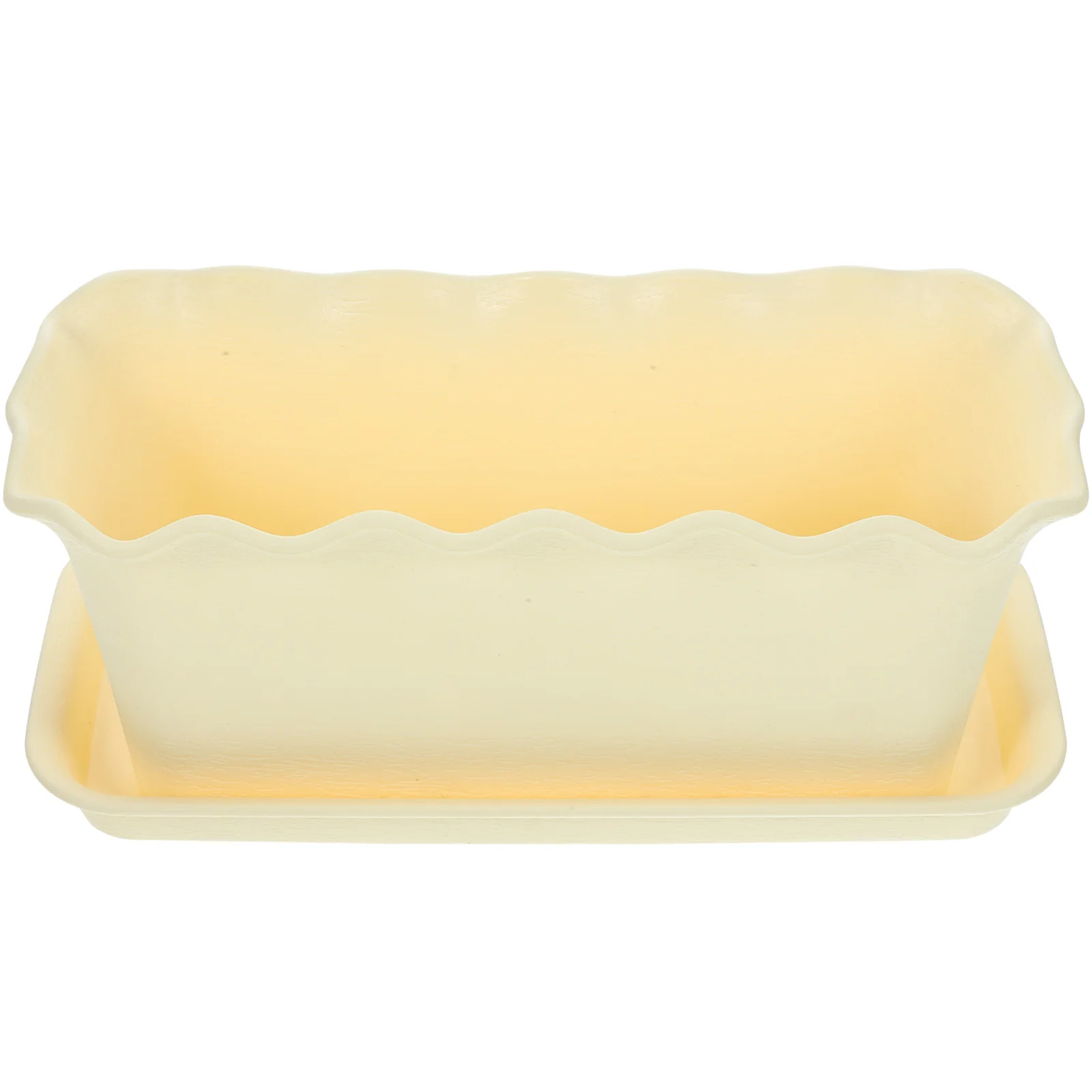 Maceta de plástico Rectangular para flores, diseño transpirable para suculentas, verduras, bonsái, maceteros de jardín, 1 Juego