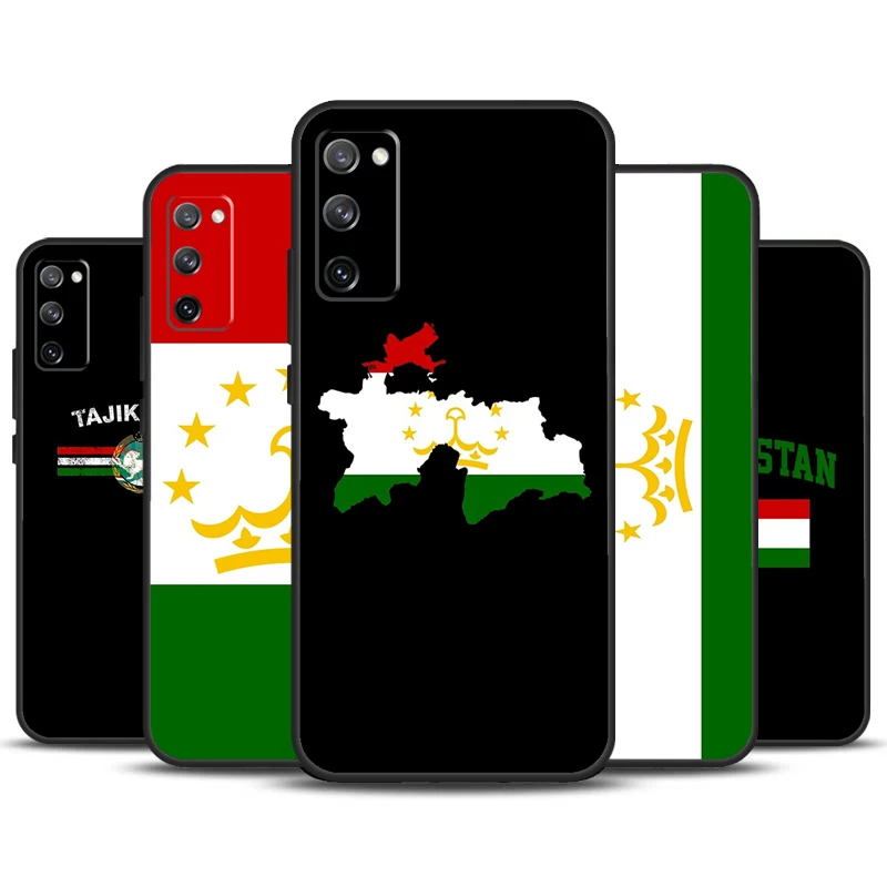 Tajikistan Flag Case For Samsung Galaxy S22 S23 S24 Ultra Plus Note 10 20 S8 S9 S10 S20 FE S21 FE Cover