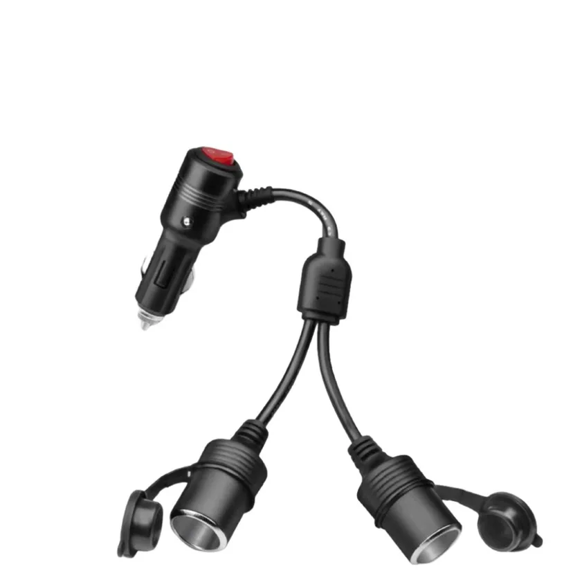 Direct Sale Car Cigarette Lighter Splitter, 1 to 2 /1 to 3 Socket with Power Switch, Heavy Duty Cigarette Lighter Female Base