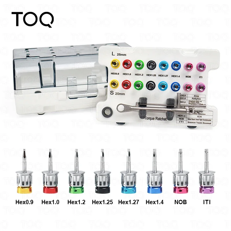 Dental Universal Implant Torque Screwdrivers Wrench Dental Implant Restoration Tool Kit 10-70NCM