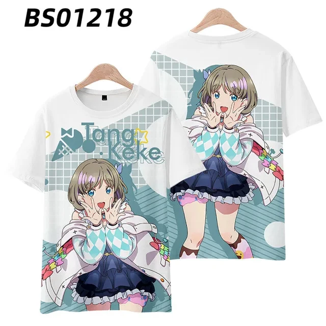 NEW! LoveLive!SuperStar!! 3D Print T-shirt Summer Fashion O-Neck Short Sleeve Popular Japanese Anime Streetwear Unisex Clothes