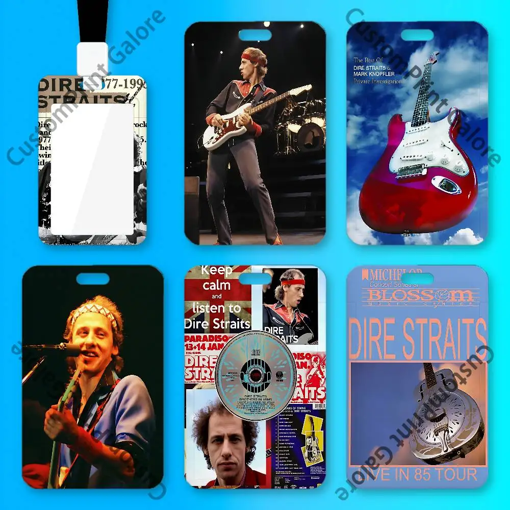 D-Dire S-Straits Clear PVC ID Card Sleeve Waterproof Card Holder Sleeve for Album Photocard Gifts