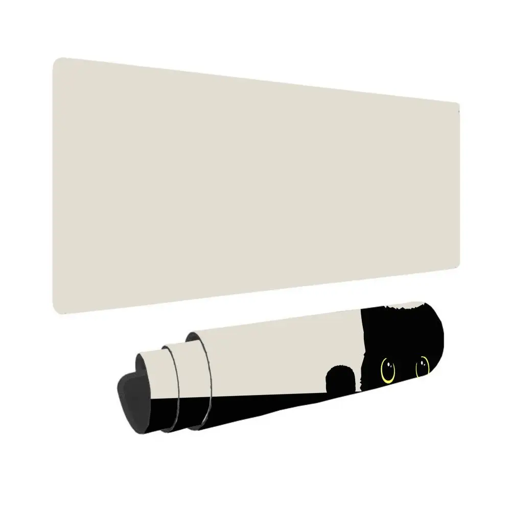 XXL Large Gaming Mouse Pad, Adorable Peeking Kitten Design, Stitched Edges, Perfect for Office and Home Use, Gaming Accessory