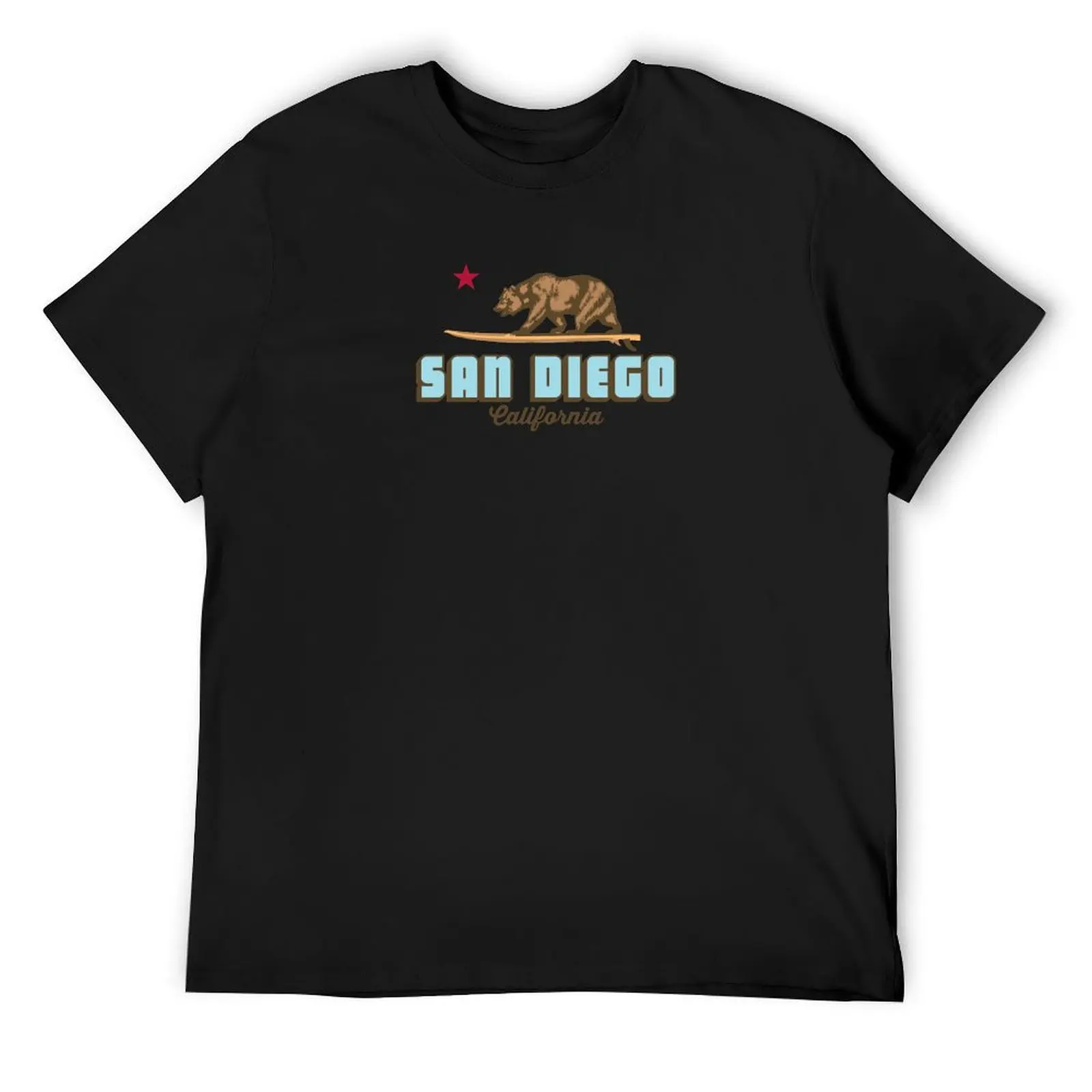 

San Diego - California. T-Shirt plus size tops graphic tee shirt vintage graphic tee hippie clothes t shirt for men