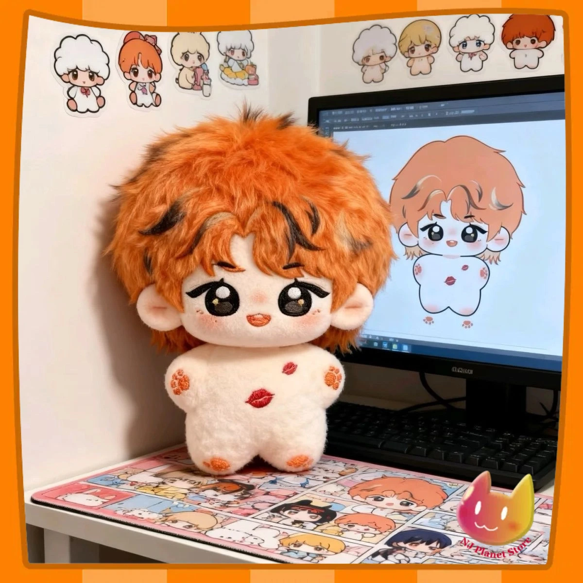 

10 см мягкая кукла-идол Ding Chengxin для подростков в чаше Винсента, мультяшная плюшевая кукла, игрушка COS, наряд для детей, хлопковые подарки