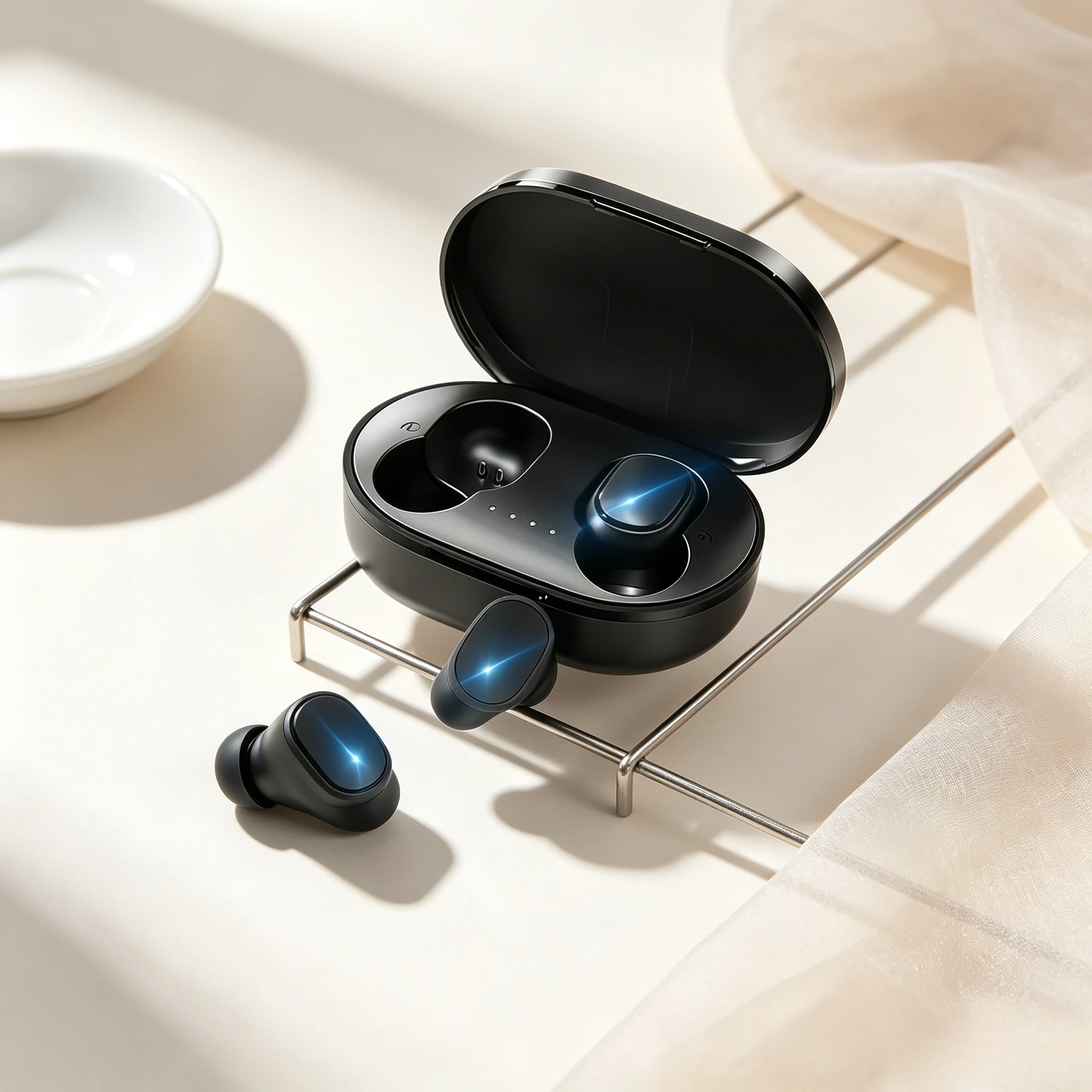 Wireless Headphones Wireless Earbuds Lightweight Bluetooth Earphones Are Designed for Secure Fit During Intense Workout Sessions