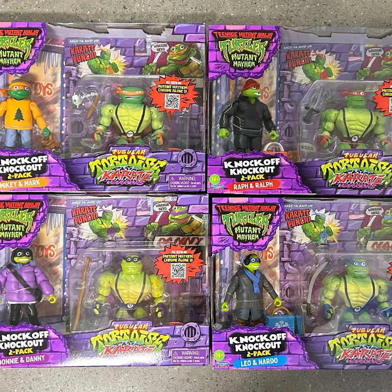 

Genuine Teenage Mutant Ninja Turtles Leonardo Raphael Michelangelo Donatello Action Figures Birthday Gift Anime Trendy Toy