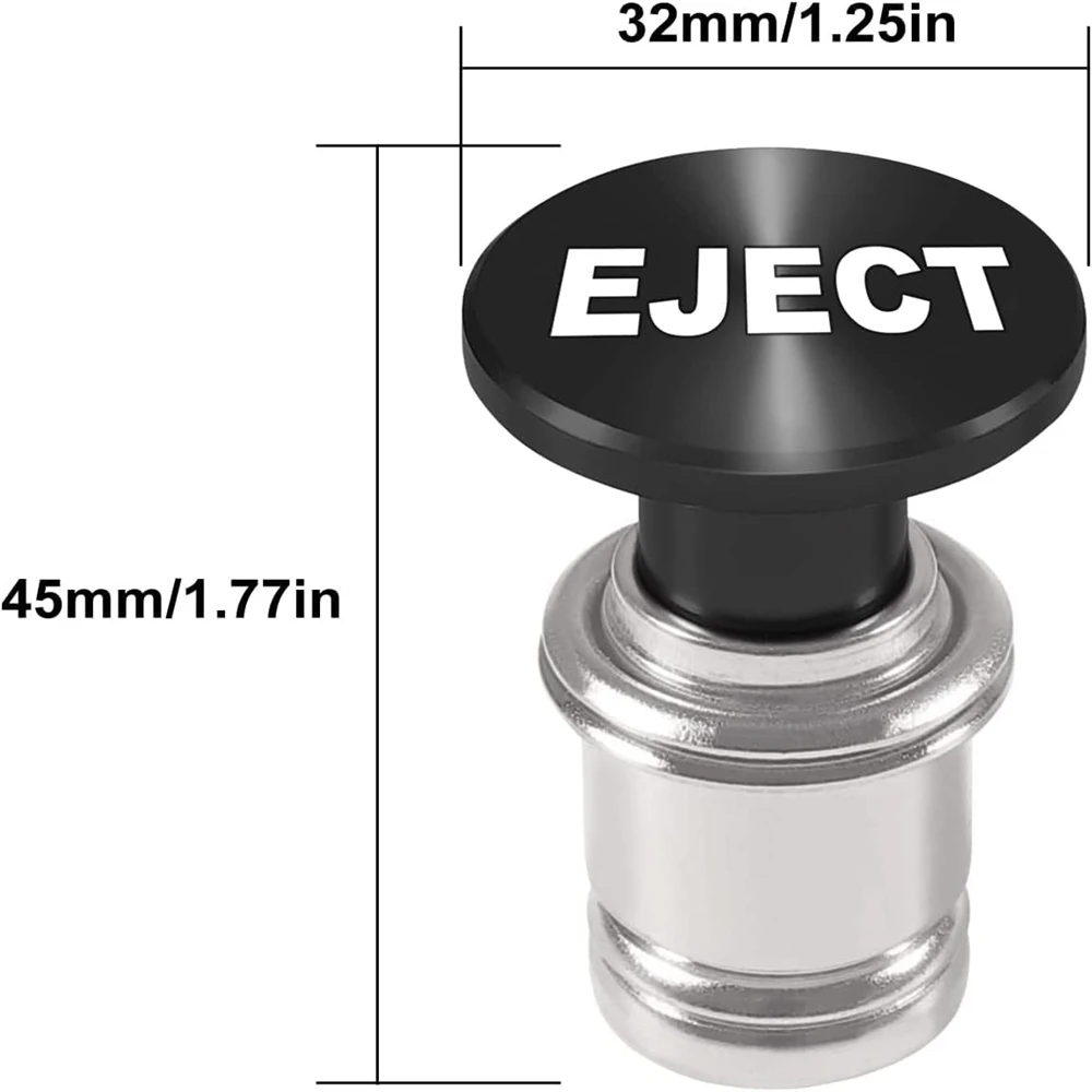 cigarette lighter push button Car Cigarette Lighter 12V EJECT FIRE MISSIL Button Replacement Lighter  Heater Push Button Fits Most Automotive Vehicles