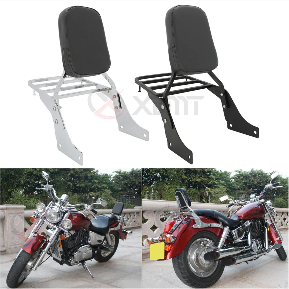 Motorcycle Passenger Backrest Sissy Bar For Honda Shadow VT1100 Spirit T VT1100C2 SABRE VT1100C ACE Tour VT 1100