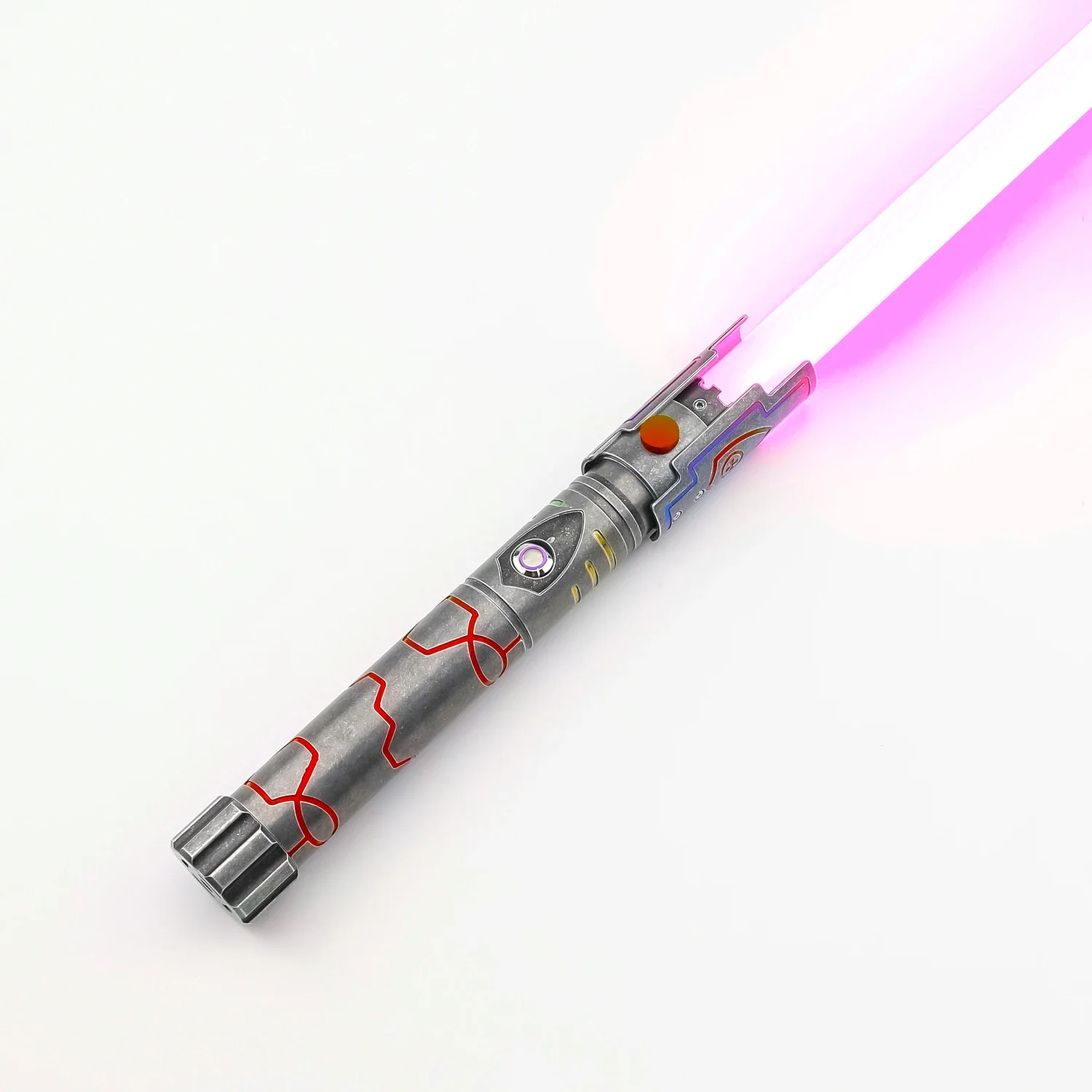 TXQSABER Shield Lightsaber ออกแบบใหม่ Heavy Dueling ดาบโลหะ Hilt Smooth RGB 12 สี SNV4-Pro พิกเซลบลูทูธ FOC Force