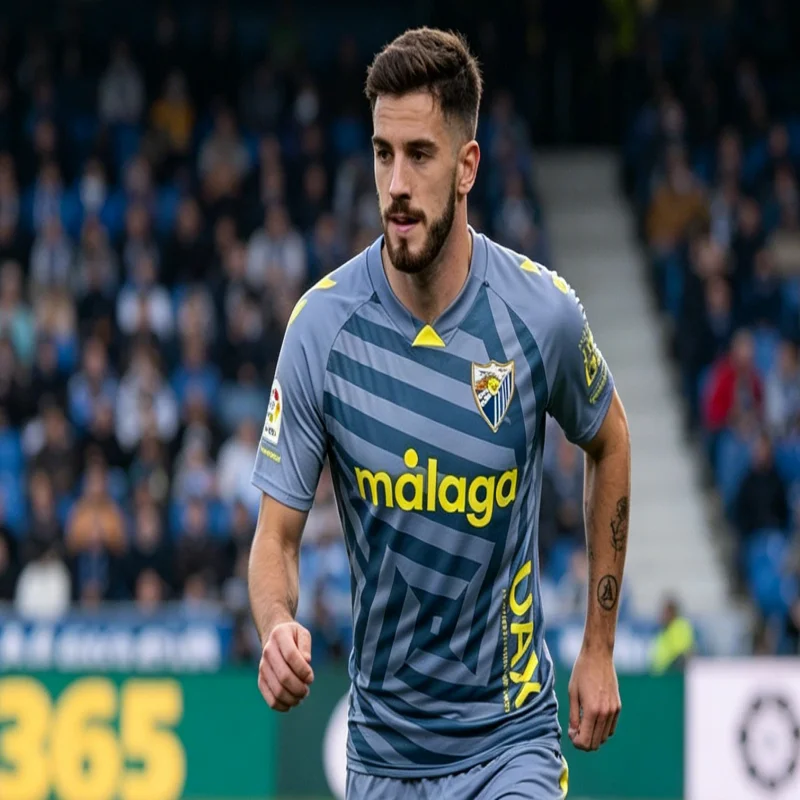 Camiseta de Fútbol Nueva del Málaga CF 2026 para Hombre, Informal, de Secado Rápido, Apta para Uso Diario y Entrenamiento, para Niños y Familiares
