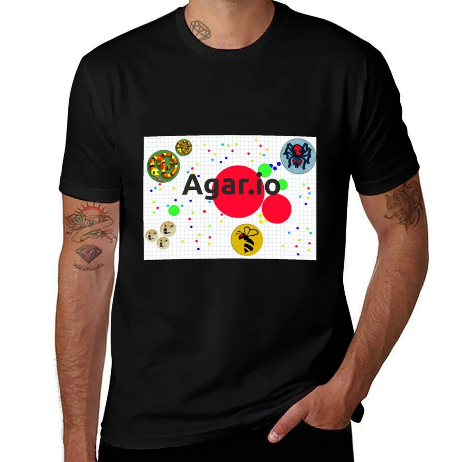 agar.io T-Shirt Everyday Wear Basic Short Sleeve Top T-Shirt