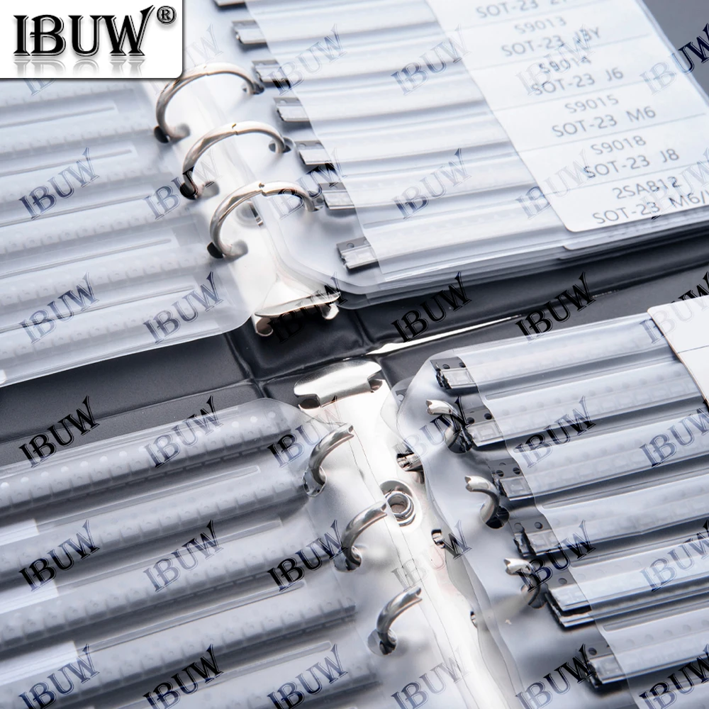 SMD Transistor triode Kit SOT23 ibuw Commonly Assorted Sample Book Chip Triode Book SOT23 S8050 S8550 S9012 BC847 MMBT2222 TL431