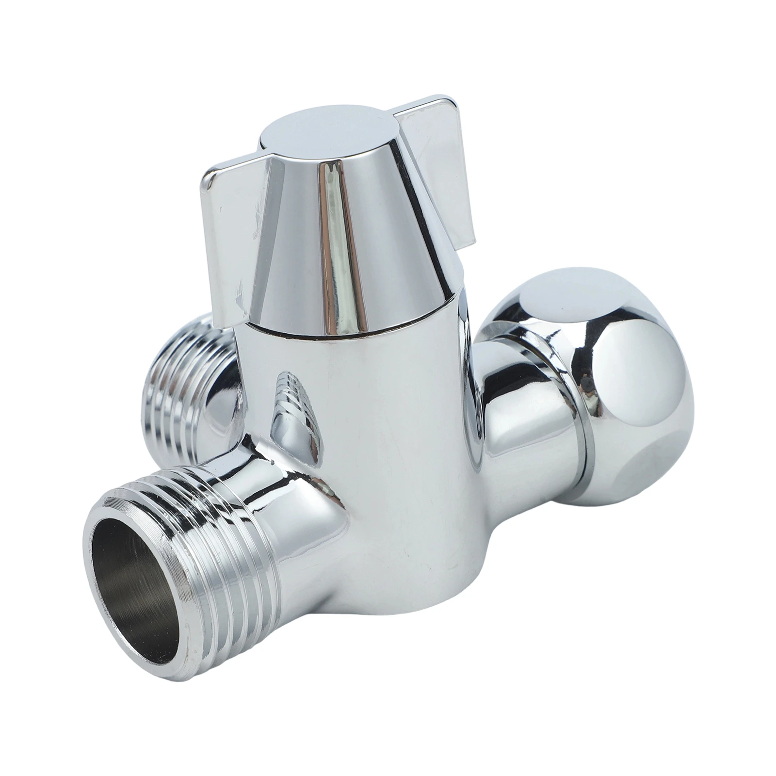 1pc New Diverter Toilet 1/2 inch 3 Way Water Splitter Switch T-Adapter Bath Bathroom Bracket Replacement 1pc New