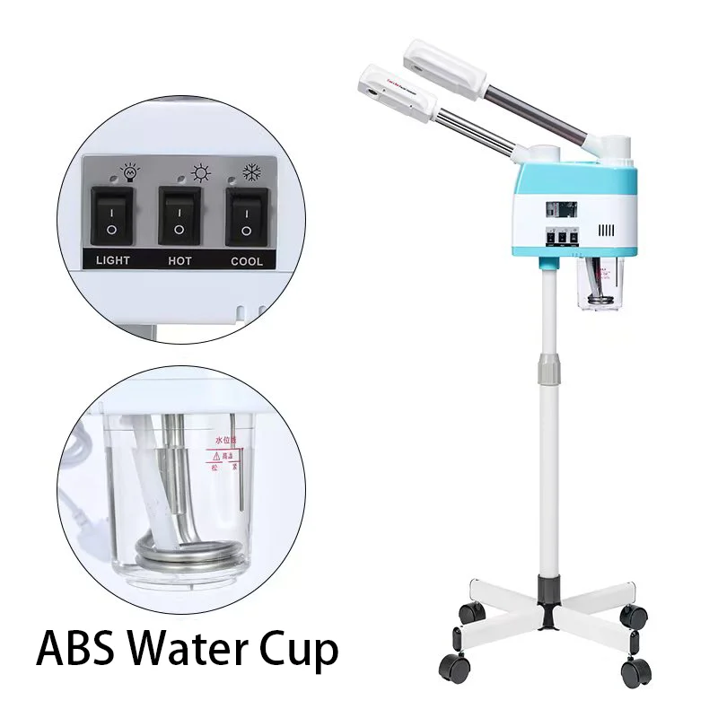 ماكينة بخار رذاذ بارد ساخن برأس مزدوج، أدوات تصفيف الشعر متعددة الأغراض عالية الجودة لصالونات التجميل #4