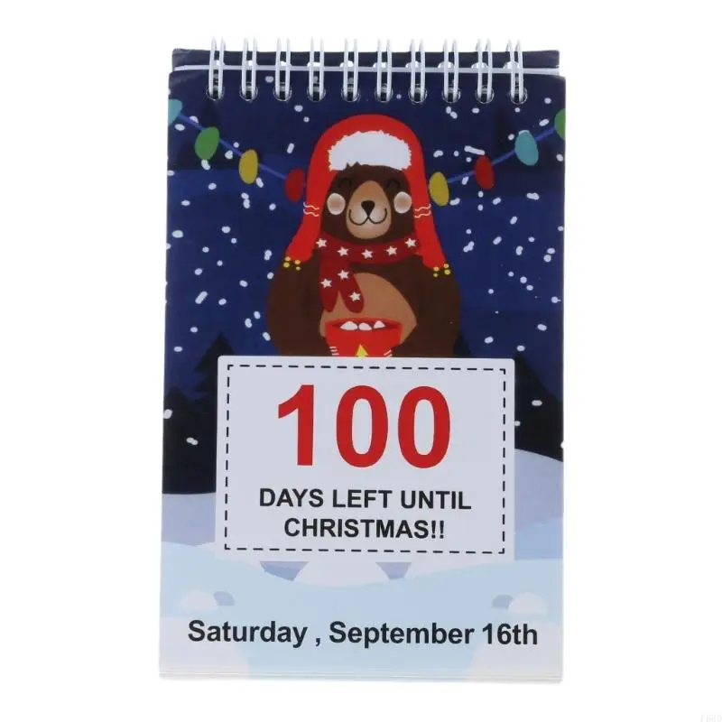 F68D Calendário contagem regressiva do advento Personalidade Presente contagem regressiva 100 dias