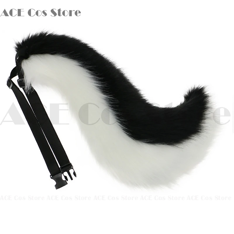 Fursuit Furry Paws Fluffy Tails Animal Cosplay Dog Puppy Cat Kitty Acessories Cute Anime Cosplay Tail Halloween Party Suit