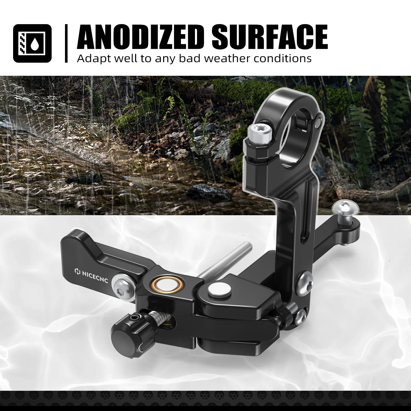 NICECNC Für KTM EXC 300 2025 22mm Lenker Linke Daumenbrems-Baugruppe Für KTM EXC-F 350 SXF 450 Husqvarna TE300 Sherco SE250 – Detail 4