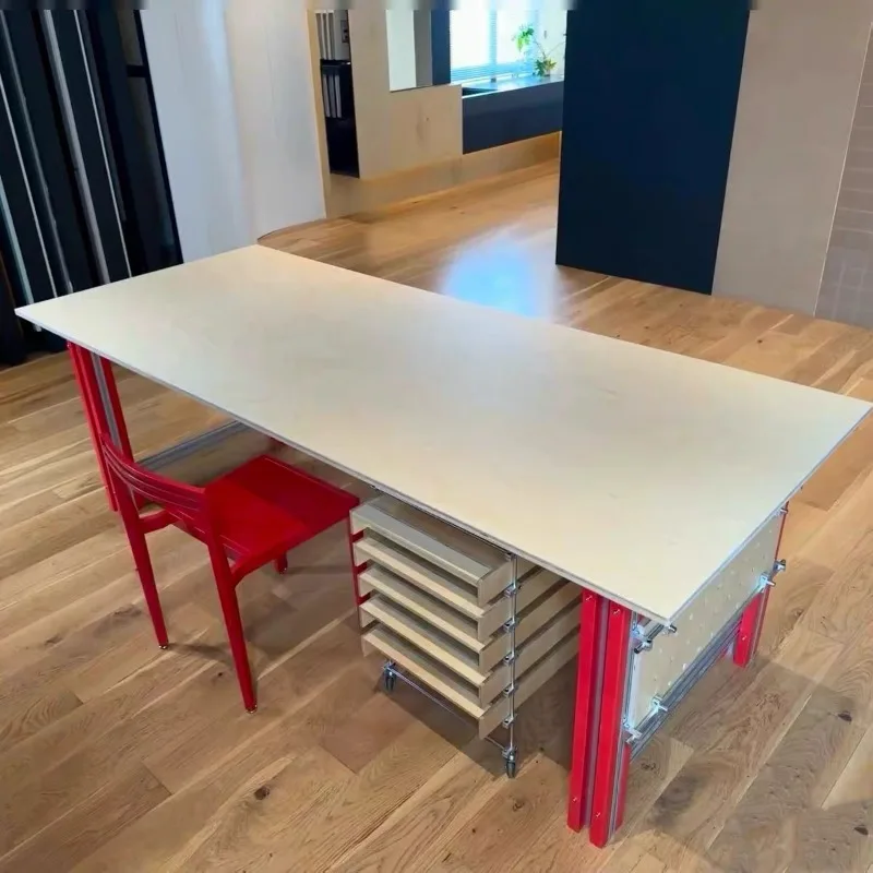 Office Desk Ocean Panel Computer Desk Optical Axis Birch Desk Bedroom Rectangle Office Workbench