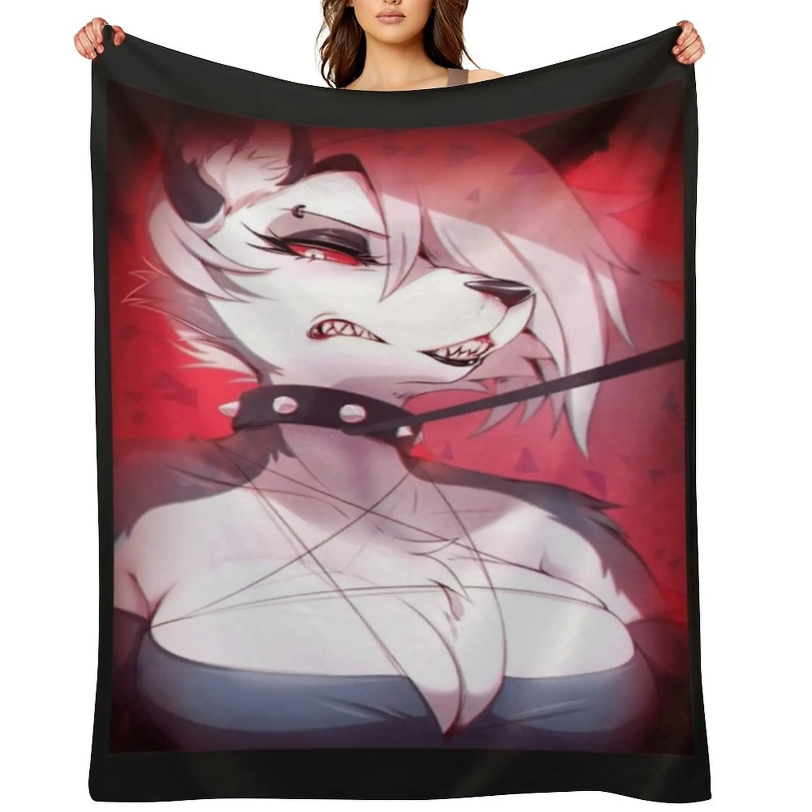 

Helluva Boss Loona Classic . Throw Blanket Winter beds For Decorative Sofa Retros Thermals For Travel Blankets