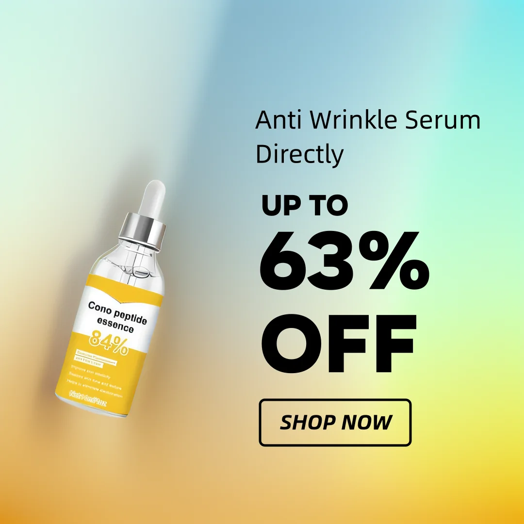 Effective anti-ageing and anti-wrinkle facial serum to remove facial wrinkles fine lines around the eyes crow\'s feet neck wrinkl