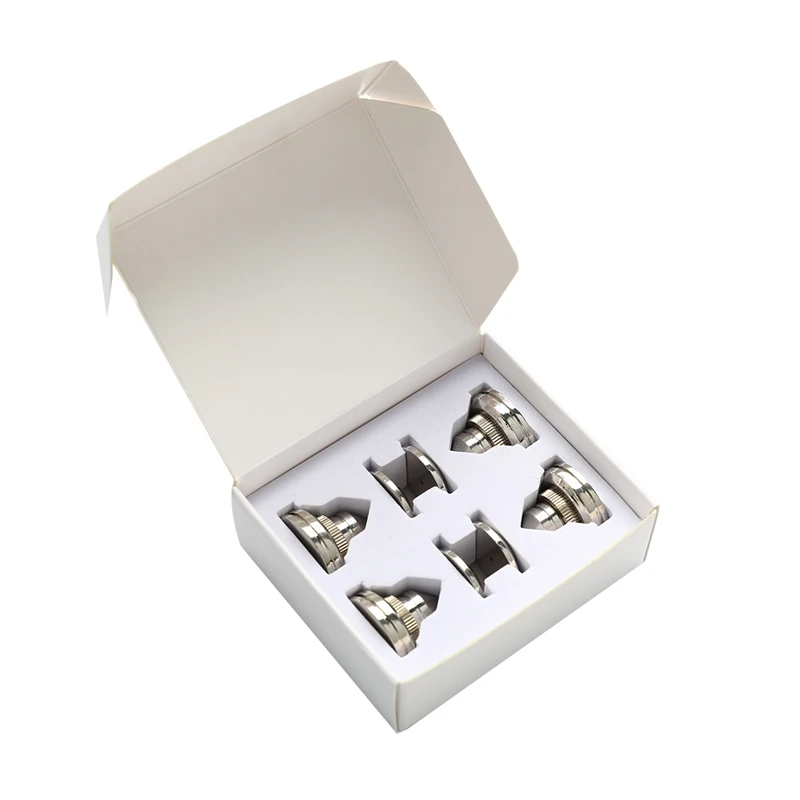 4 Set Speaker Stand Foot Pad Copper Loudspeaker Box Spikes Cone Floor Foot Nail