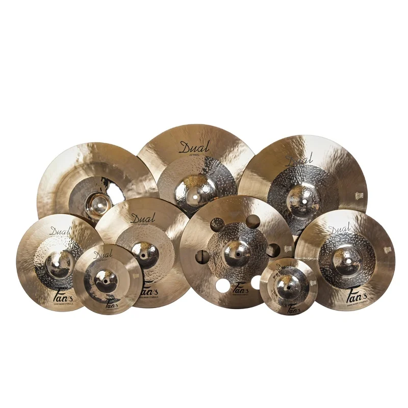 Hand Hammered Tuning Cymbal Highly Polished Cymbals Five Pieces Cymbal Set