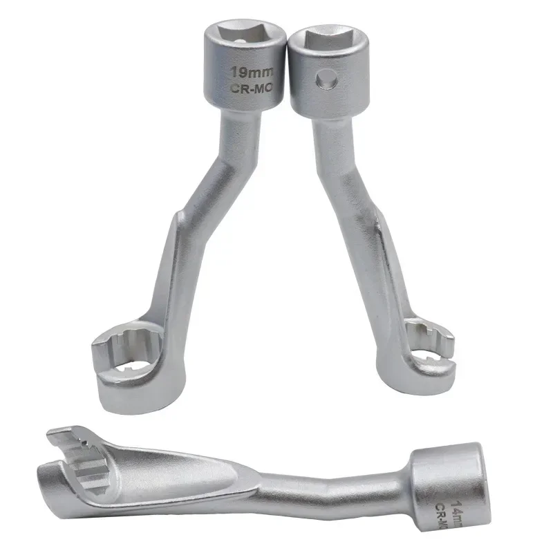 Imagem -05 - Krachtige 12.5 mm Chave de Tubo de Combustível de Extremidade Aberta 14 mm 17 mm 19 mm Chave de Extremidade Aberta de Soquete de Junta de Tubo de Combustível