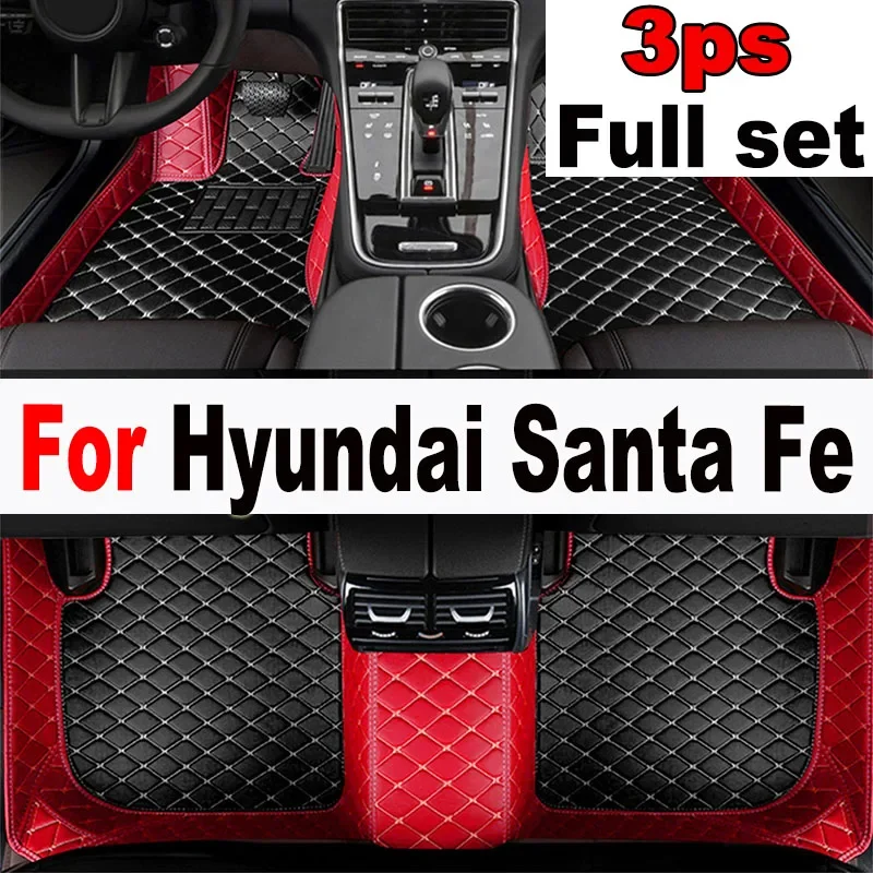 

Car Floor Mats For Hyundai Santa Fe Five Seats 2013 2014 2015 2016 2017 2018 Auto Foot Pads Carpet Cover Interior Accessories