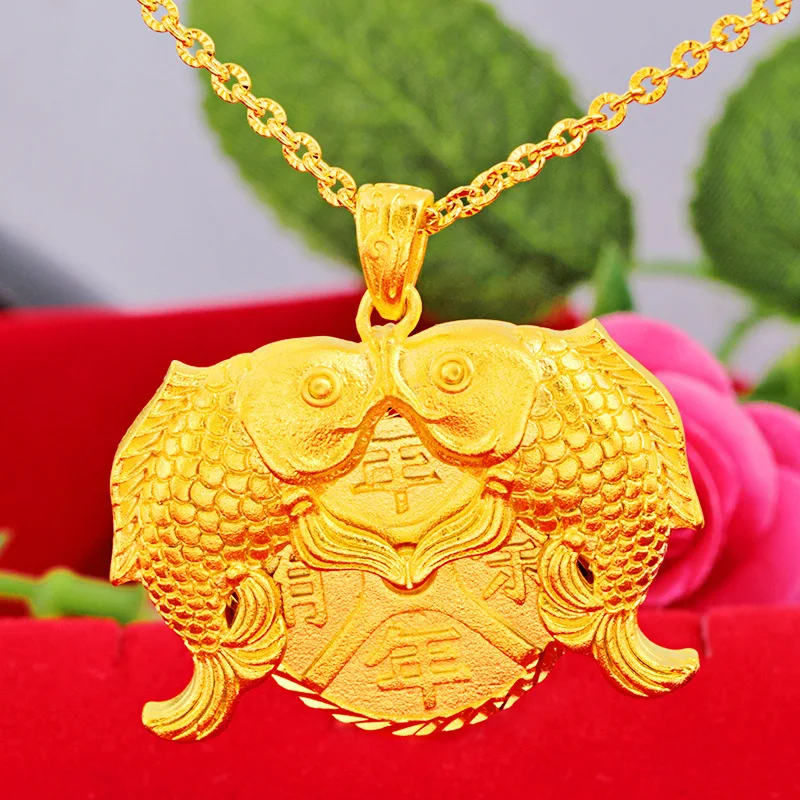 

Premium Gift Rotating Buddha Pisces Pendant For Men & Women 24K Gold AU999 | Decent and grand, ideal festival gift