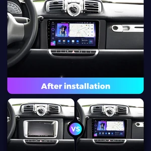 CarPlay Android Auto راديو السيارة اللاسلكي نظام السيارة الذكية GPS 4G BT مرسيدس بنز سمارت فورتو 451 2005-2015 4G أفضل 6 مكبرات صوت ذكية للمبيعات 451 - رقم 5