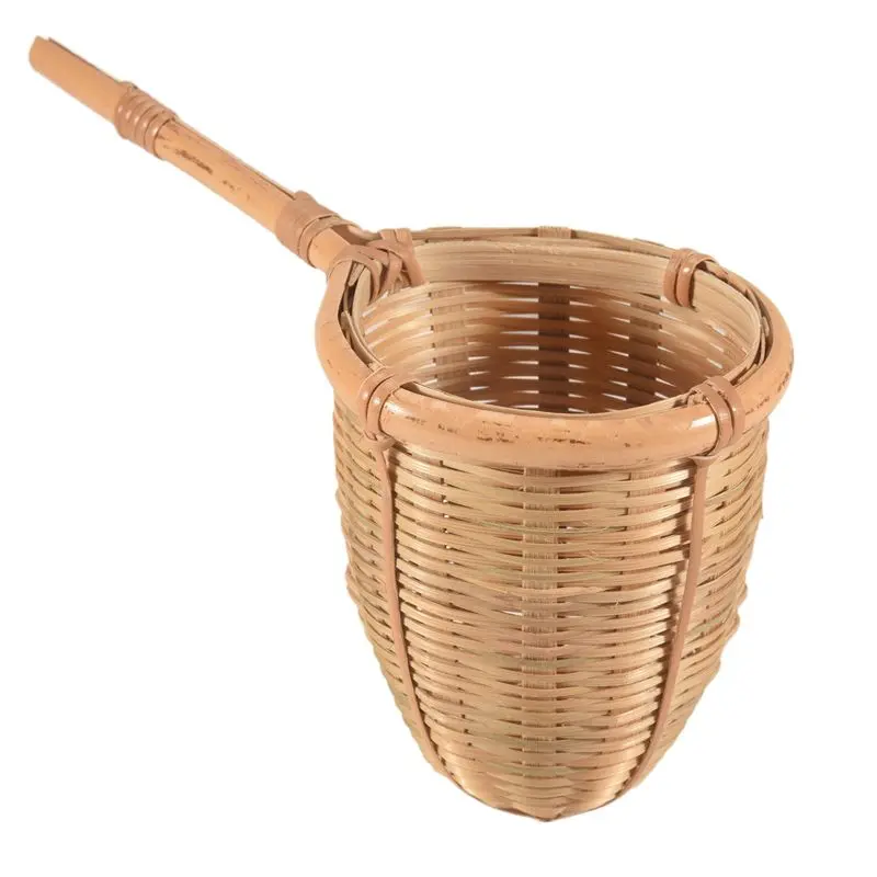 AEE4-Nature Bamboo Tea Strainer Filter Colander Infuser Handmade Weave Crafts Novelty Tea Tool Kung Fu Tea Gadgets Gift