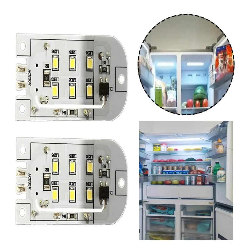

1Pcs LED Lighting Board PCB Texture Easy Installation Fridge Lamp For Fridge Interior X7XA LED Light Strips Light Panel