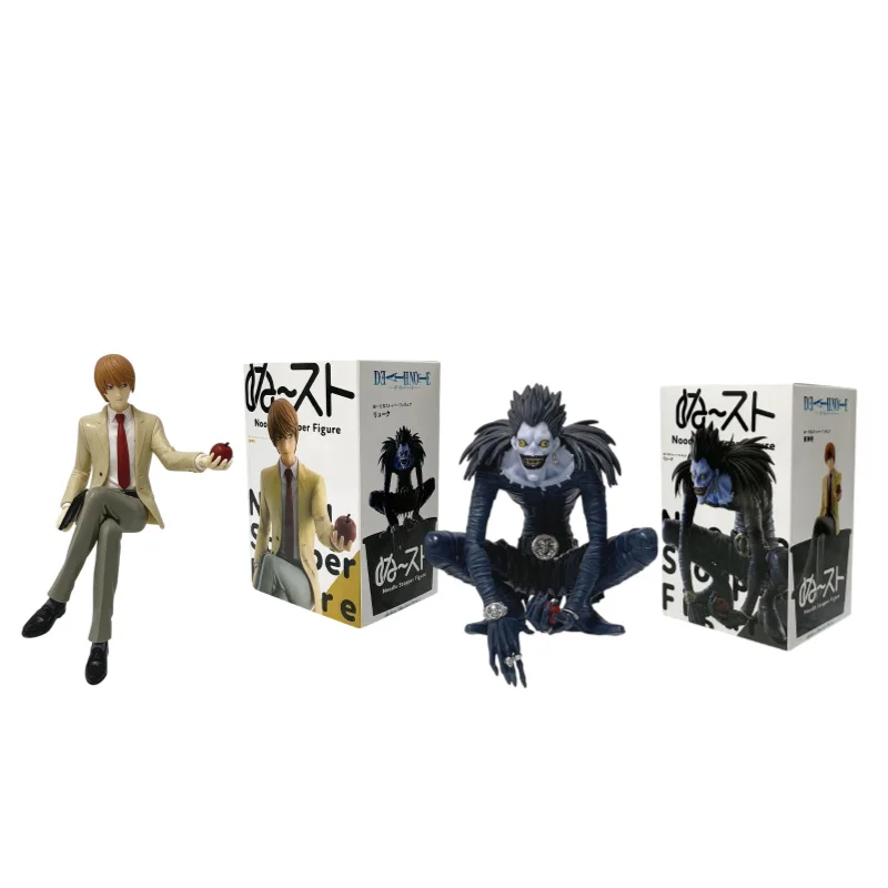 16cm Anime Death Note Light Yagami Noodle Stopper Preisfigur mit Apfel PVC-Modell Sammlerfigur für Sammler