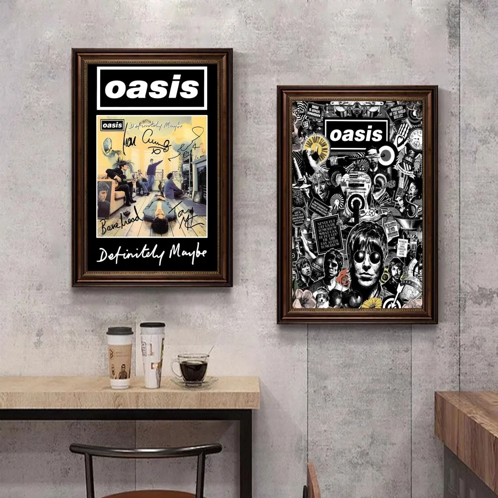 Band T-The R-Rain Cool O-Oasis Classic Vintage Posters Decoracion Painting Wall Art White Kraft Paper Kawaii Room Decor