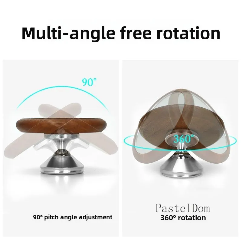 Magnetic Solid‑Wood Coffee Extraction Mirror Multi‑Direction Adjustable Auxiliary Mirror for Bottomless Portafilter Brewing