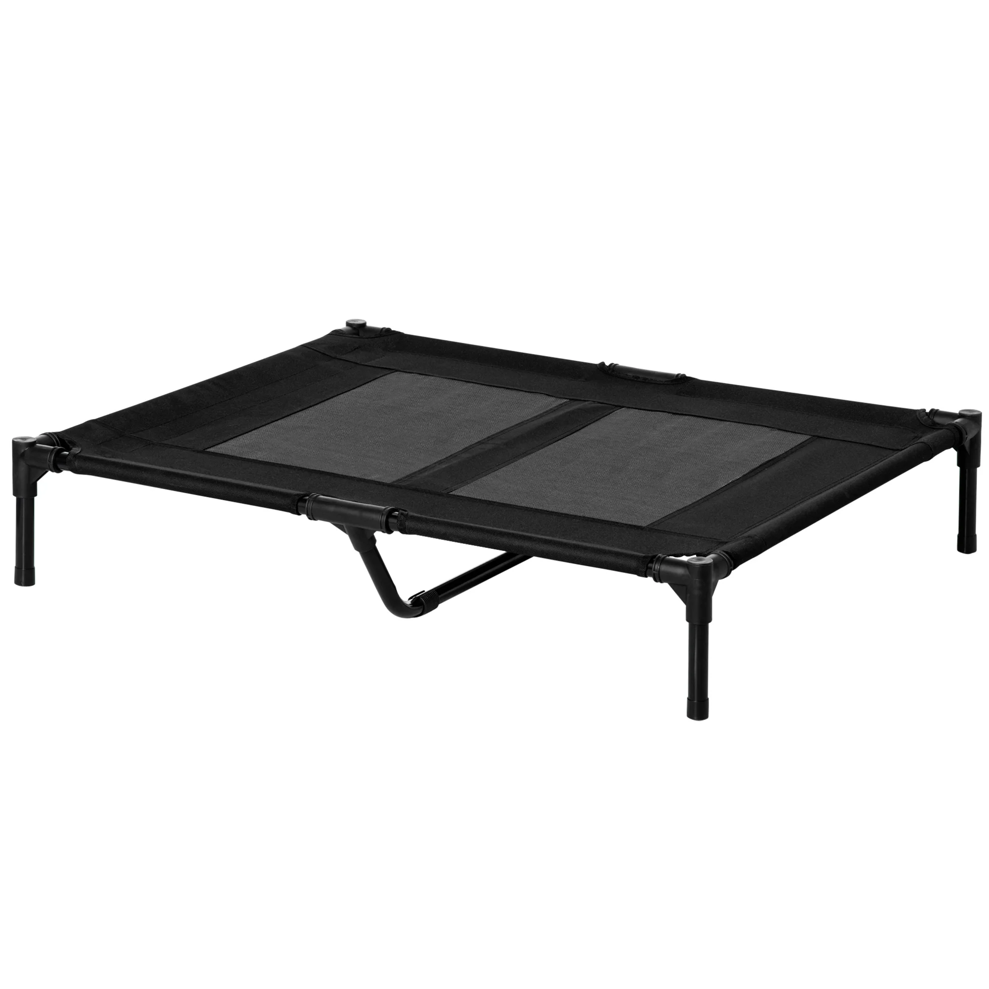 PawHut raised bed for dogs inside and outside 92x76x18 cm black