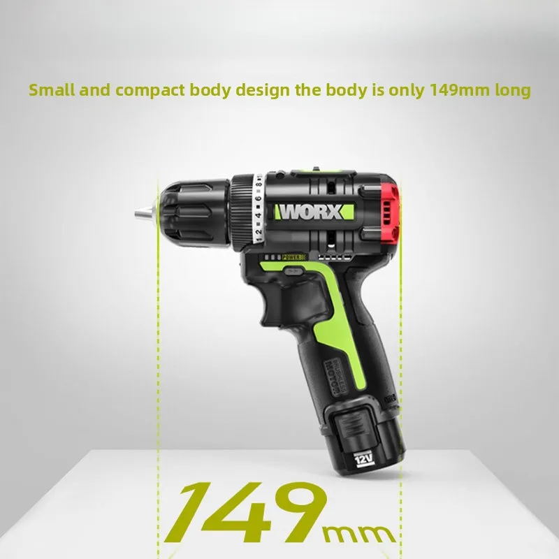 Worx يده الحفر WU130X فرش ليثيوم الحفر عالية الطاقة يده الحفر الصغيرة الصلب مدفع الحفر شحن لاسلكي الحفر