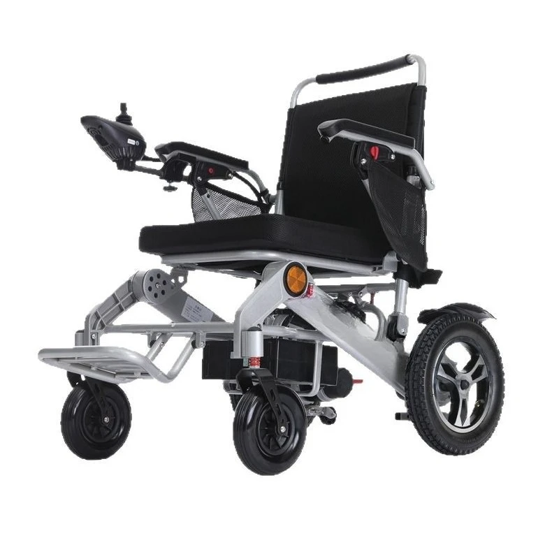 Aluminum alloy frame electric wheelchair, lightweight type, foldable, elderly scooter, and wheelchair for people with wholesale