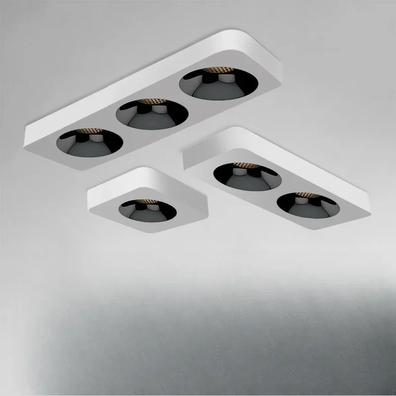 

Single head, double head, three heads, no ceiling, no main light, dare light, living room, bedroom ceiling anti-glare tube spotl