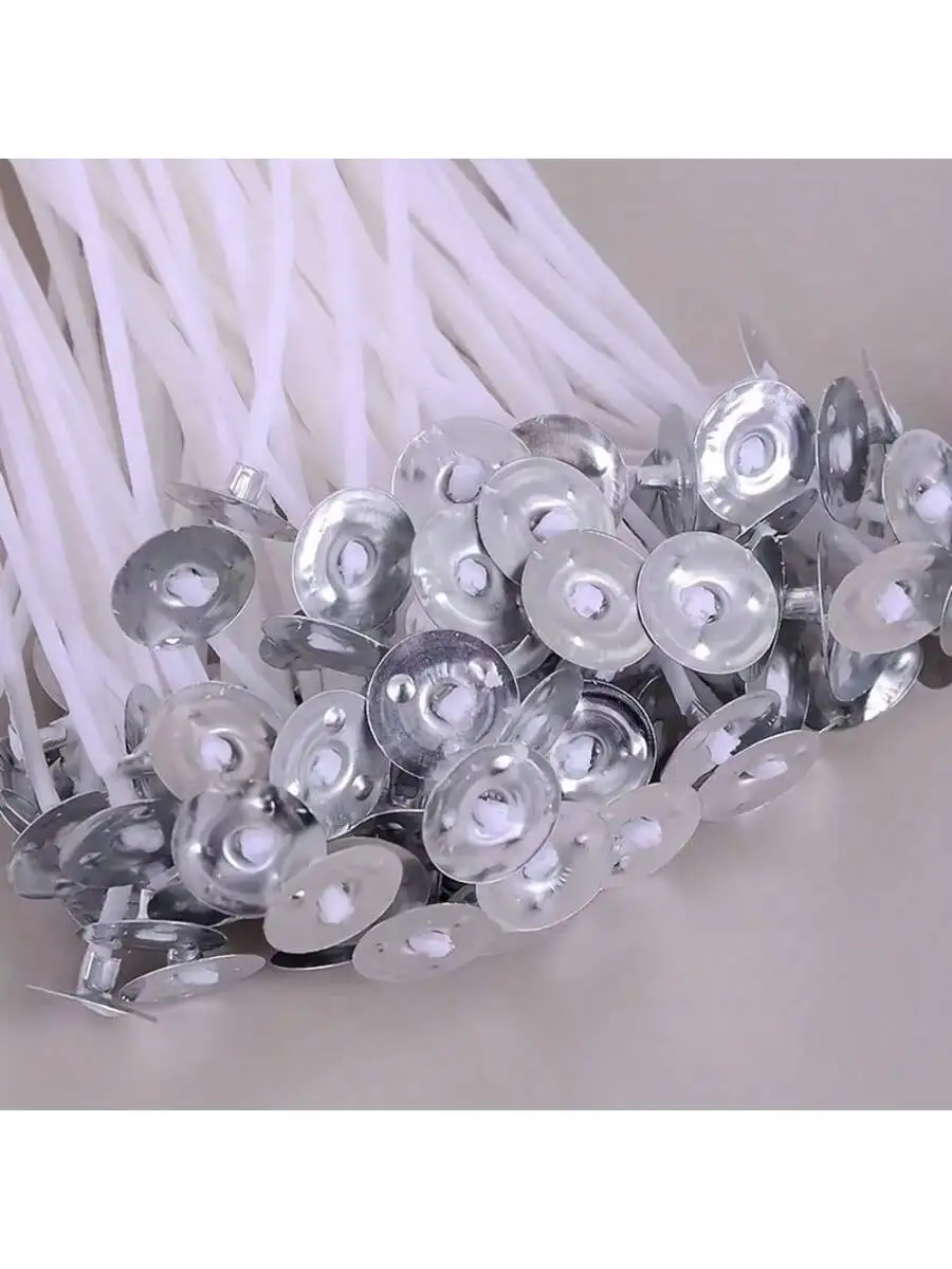 310/510-teiliges Kerzenherstellungs-Zubehör-Set, 1"/3,94"/6"/8" Kerzen, 10 Kerzenhalter und 100 Kerzenetikettenaufkleber für Pillar Ca – Detail 2
