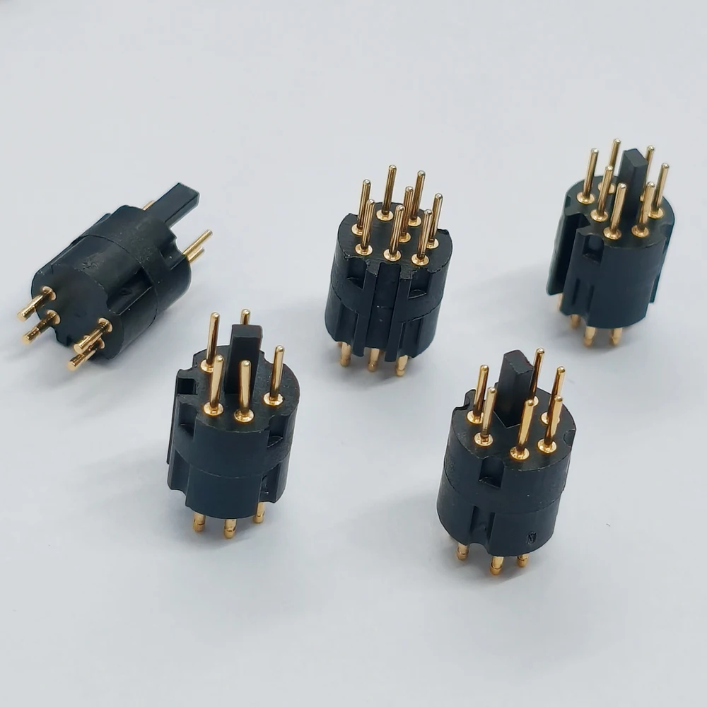 1 Stück selbstverriegelnder DC-Stecker 3 4 5 6 7 8-polig, DC-Stromanschluss, schweißbar, für TFT-LCD-Flachbildfernseher – Detail 4